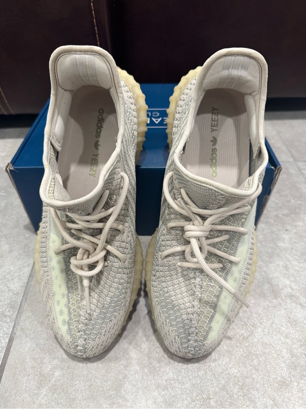 Adidas Yeezy Boost 350 V2 Citrin Non-Reflective Size 12 - Picture 3 of 5
